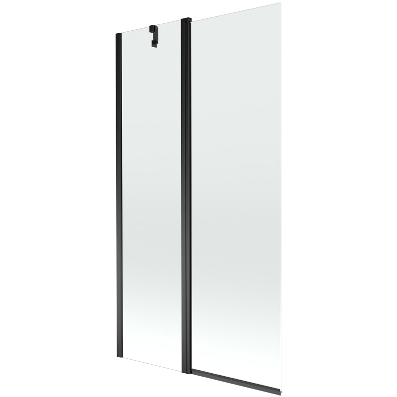 Mexen Flip paravan cadă 1-aripă 100 x 150 cm, Transparent, Neagră - 894-100-101-70-00