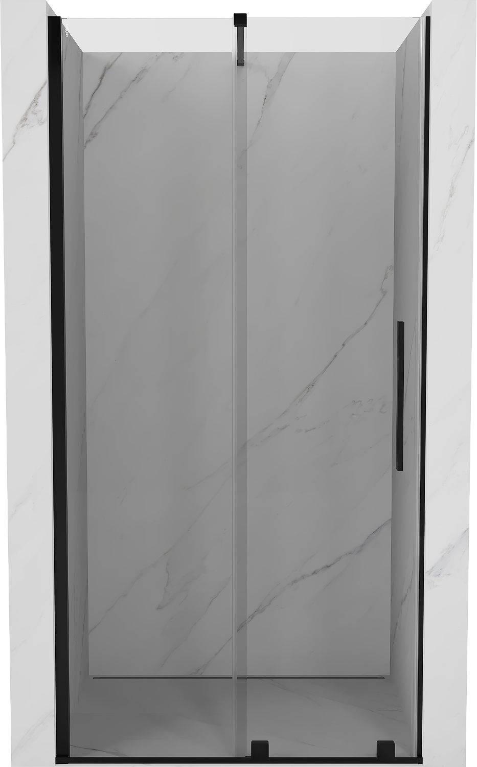 Mexen Velar ușă de duș culisantă 110 cm, transparent, neagră - 871-110-000-01-70