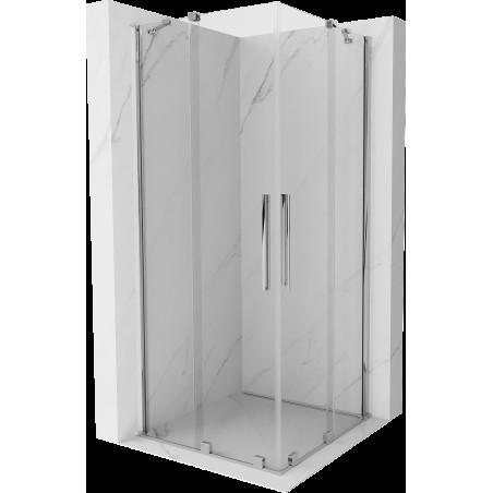 Mexen Velar Duo cabină de duș extensibilă 80 x 80 cm, transparent, Crom - 871-080-080-02-01