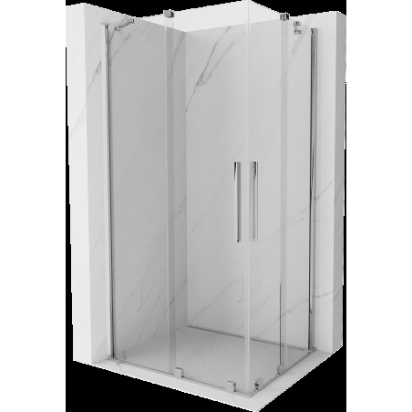 Mexen Velar Duo cabină de duș extensibilă 90 x 80 cm, transparent, Crom - 871-090-080-02-01