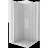 Mexen Velar Duo cabină de duș extensibilă 80 x 80 cm, transparent, albă - 871-080-080-02-20