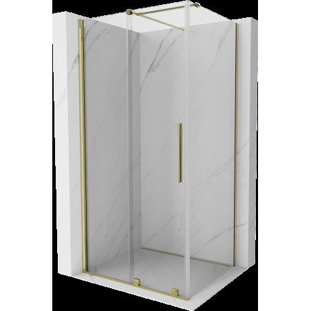 Mexen Velar cabină de duș extensibilă 90 x 85 cm, transparent, aurie - 871-090-085-01-50