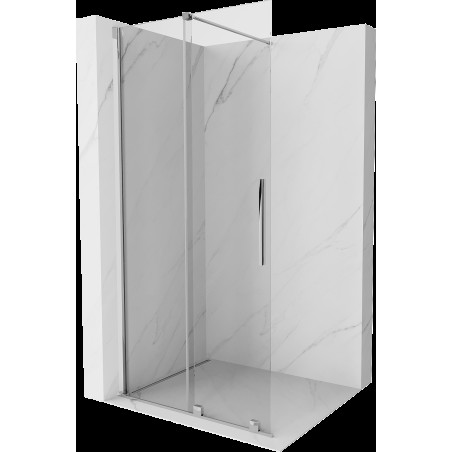 Mexen Velar paravan de duș extensibil Walk-in 75 x 200 cm, transparent 8 mm, crom - 871-075-000-03-01