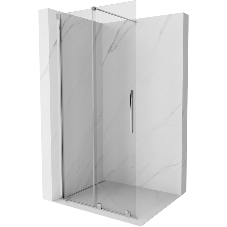 Mexen Velar perete de duș extensibil Walk-in 110 x 200 cm, transparent 8 mm, crom - 871-110-000-03-01