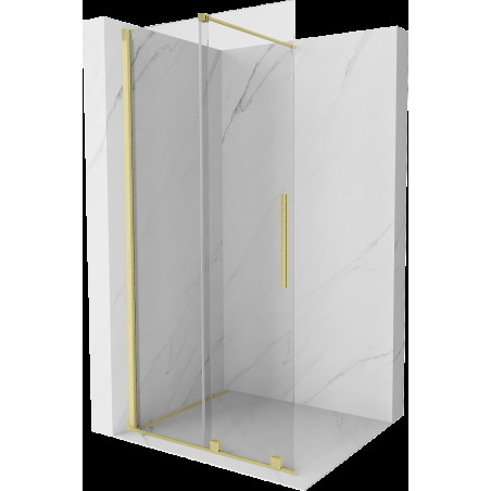 Mexen Velar panou de duș glisant Walk-in 70 x 200 cm, transparent 8 mm, aurit periat - 871-070-000-03-55