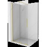 Mexen Velar perete de duș rabatabil Walk-in 90 x 200 cm, transparent 8 mm, finisaj auriu periat - 871-090-000-03-55