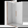 Mexen Velar panou de duș extensibil Walk-in 85 x 200 cm, transparent 8 mm, cupru periat - 871-085-000-03-65