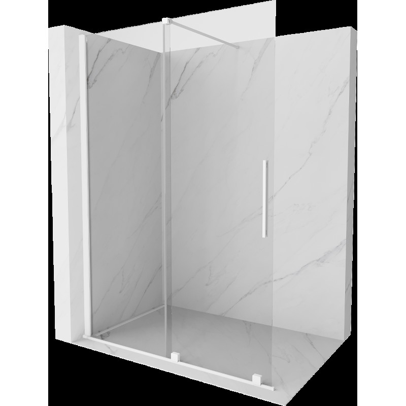 Mexen Velar panou de duș pliabil Walk-in 150 x 200 cm, transparent 8 mm, alb - 871-150-000-03-20