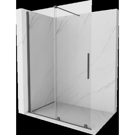 Mexen Velar panou de duș extensibil Walk-in 150 x 200 cm, transparent 8 mm, gri armat - 871-150-000-03-66