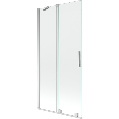 Mexen Velar paravan cadă 2-aripi culisant 95 x 150 cm, transparent, Crom - 896-095-000-01-01