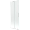 Mexen Velar paravan cadă 2-aripi culisant 70 x 150 cm, transparent, Albă - 896-075-000-01-20