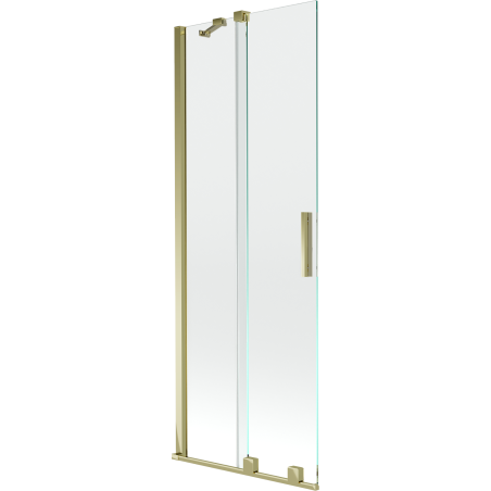 Mexen Velar paravan cadă 2-aripi culisant 75 x 150 cm, transparent, Auriu - 896-075-000-01-50