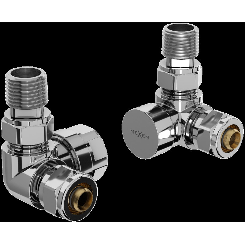 Mexen supape de calorifere axiale, cromate - W903-000-01