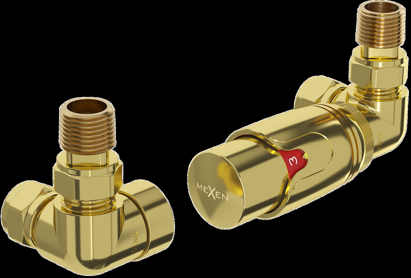 Mexen G00 set termostatică axial, auriu - W903-900-50