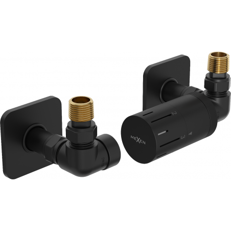 Mexen G05 set de montare termostatic axial cu sistem de mascare S, negru - W903-958-909-70