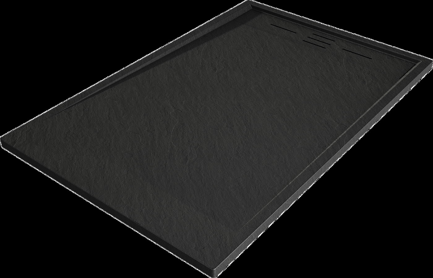 Mexen Amon bazine dreptunghiular SMC 120 x 70 cm, negru - 4F707012