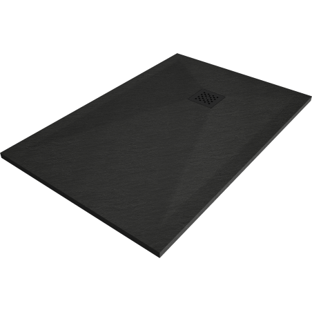 Mexen Stone+ duş pentru baie compozit dreptunghiular 80 x 70 cm, negru, capac negru - 44707080-B