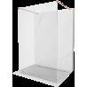 Mexen Kioto perete dus freestanding 125 x 200 cm, transparent 8 mm, aur roz - 800-125-002-60-00