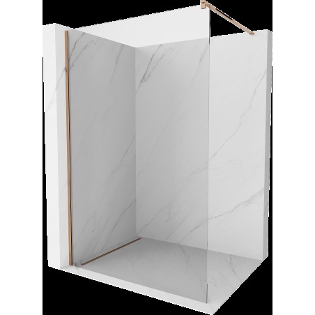 Mexen Kioto duș Walk-in 75 x 200 cm, transparent 8 mm, aur roz - 800-075-101-60-00