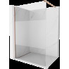 Mexen Kioto perete de dus Walk-in 130 x 200 cm, transparent/mat 8 mm, cupru periat - 800-130-101-65-35