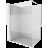 Mexen Kioto perete dus Walk-in 130 x 200 cm, transparent/mat 8 mm, nichel periat - 800-130-101-97-35