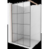 Mexen Kioto perete de duș Walk-in 110 x 200 cm, model negru 8 mm, cupru periat - 800-110-101-65-77