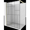 Mexen Kioto perete de duș Walk-in 110 x 200 cm, model negru 8 mm, finisaj din aur periat - 800-110-101-55-78