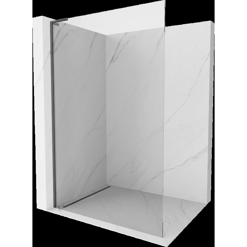 Mexen Kioto L perete duş Walk-in 55 x 200 cm, transparent, gri metalizat periat - 800-055-103-66-00