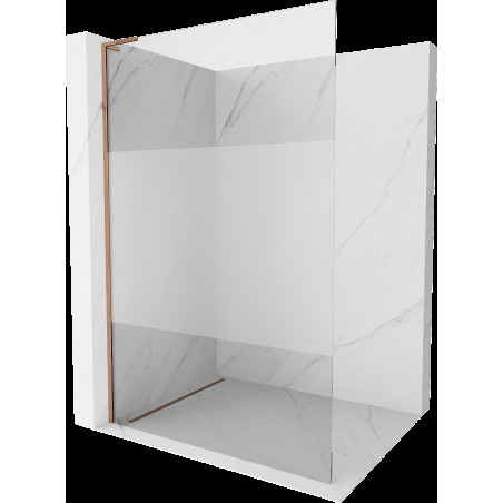 Mexen Kioto L paravan de duş Walk-in 90 x 200 cm, transparent/ufe0f, aur roz - 800-090-103-60-35