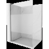 Mexen Kioto L paravan de dus Walk-in 80 x 200 cm, transparent/mat, gri închis periat - 800-080-103-66-35