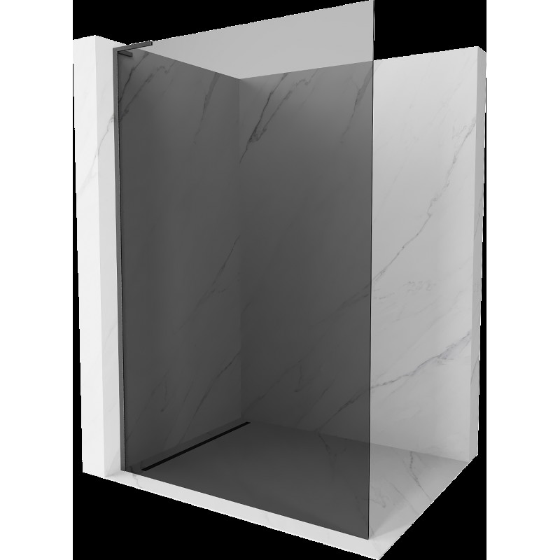 Mexen Kioto L perete dus Walk-in 110 x 200 cm, grafit, gun gray periat - 800-110-103-66-40