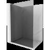 Mexen Kioto L perete dus Walk-in 110 x 200 cm, grafit, gun gray periat - 800-110-103-66-40