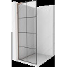 Mexen Kioto L perete de duș Walk-in 70 x 200 cm, model negru, aur roz - 800-070-103-60-77