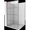 Mexen Kioto L pereți de duș Walk-in 100 x 200 cm, model negru, aur roz - 800-100-103-60-77