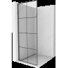 Mexen Kioto L , panou de duș Walk-in 90 x 200 cm, model negru, gri armat - 800-090-103-66-77