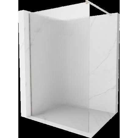 Mexen Kioto pereți de duș Walk-in 120 x 200 cm, sticlă de 8 mm, inox periat - 800-120-101-97-09