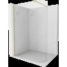 Mexen Kioto perete curbat Walk-in 90 x 200 cm, transparent 8 mm, aur periat - 800-090-101-55-06