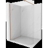 Mexen Kioto perete dus rotund Walk-in 80 x 200 cm, transparent 8 mm, cupru periat - 800-080-101-65-06