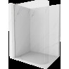 Mexen Kioto L perete glisant curbat Walk-in 90 x 200 cm, transparent, nichel periat - 800-090-103-97-06