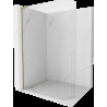 Mexen Kioto L perete de duș curbat Walk-in 80 x 200 cm, transparent, aurit - 800-080-103-50-06