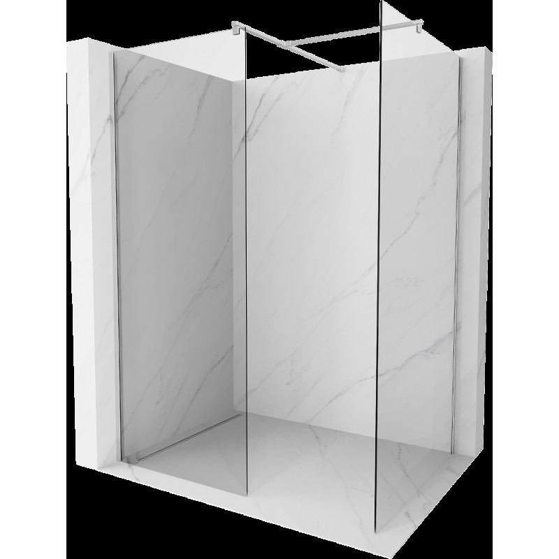 Mexen Kioto panou de duș Walk-in 70 x 70 cm, transparent, crom - 800-070-202-01-00-070