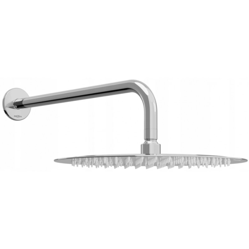 Mexen Slim pară de tip ploaie de 25 cm cu braț de duș, Crom - 79225211-00