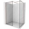 Mexen Kioto perete de duș Walk-in 100 x 90 cm, model negru, cupru periat - 800-100-202-65-70-090