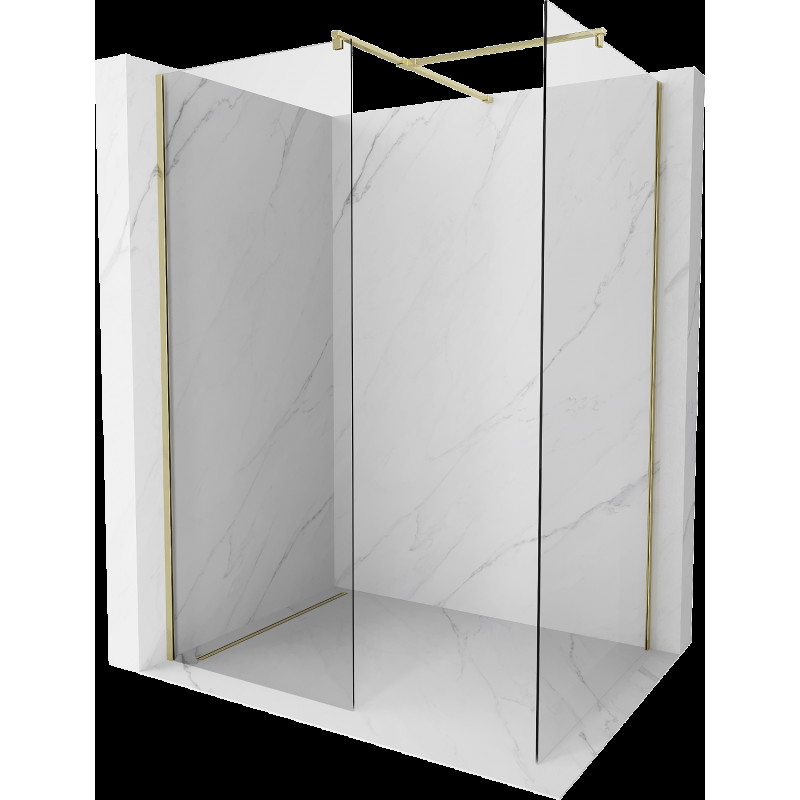 Mexen Kioto perete walk-in 90 x 70 cm, transparent, aurie - 800-090-202-50-00-070