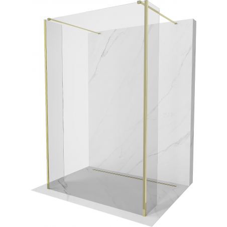 Mexen Kioto perete dus liber 115 x 30 x 30 cm, transparent, auriu - 800-115-030-222-50-00-030