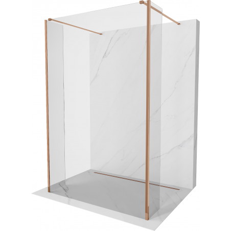 Mexen Kioto paravan de duș tip stand-alone 110 x 30 x 30 cm, transparent, aur roz - 800-110-030-222-60-00-030