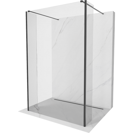 Mexen Kioto paravan de duş autoportant 90 x 30 x 30 cm, transparent, negru - 800-090-030-222-70-00-030