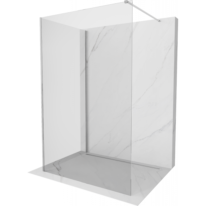 Mexen Kioto perete de duș Walk-in 105 x 90 cm, transparent, crom - 800-105-212-01-00-090