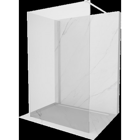 Mexen Kioto perete dus Walk-in 120 x 70 cm, transparent, alb - 800-120-212-20-00-070