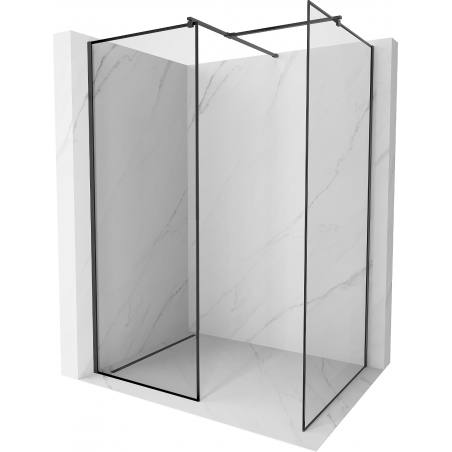 Mexen Kioto perete dus Walk-in 120 x 90 cm, model negru, negru - 800-120-202-70-70-090